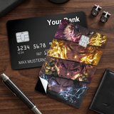 Credit Card Skin Sticker - Demon Slayer - Fiery Character Portraits - Holographic