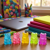 Squishy - Sugar Squeezy Gummy Bear 2 Inch (Random Color)