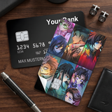 Credit Card Skin Sticker - Demon Slayer - Hashira Character Grid - Holographic
