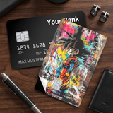 Credit Card Skin Sticker - Dragon Ball - Kid Goku Graffiti Splatter