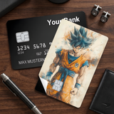 Credit Card Skin Sticker - Dragon Ball - Super Saiyan Blue Goku In Gi