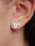 Stud Earrings - Disney - Mickey Mouse Zircon