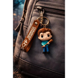 3D PVC Figure Keychain - Stranger Things - Steve Harrington With A Spiked Bat