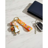 3D PVC Figure Keychain - Tom and Jerry - Jerry Pacers Jersey Basketball