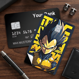 Credit Card Skin Sticker - Dragon Ball - Super Saiyan Vegeta Yellow And Black