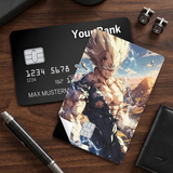 Credit Card Skin Sticker - Dragon Ball - Super Saiyan Vegeta White Aura - Holographic