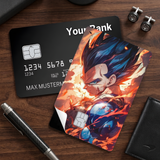 Credit Card Skin Sticker - Dragon Ball - Super Saiyan Blue Vegeta - Holographic