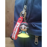 3D PVC Figure Keychain - Disney Princess - Chibi Snow White Classic Dress