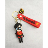3D PVC Figure Keychain - Los Increibles Violeta Parr - Chibi Violet Parr Standing