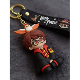 3D PVC Figure Keychain - Harry Potter - Chibi With Hedwig