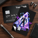 Credit Card Skin Sticker - Dragon Ball - Vegeta Purple Aura - Holographic
