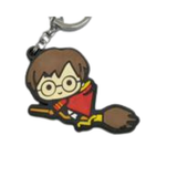 Harry Potter Flying Broom PVC keychain