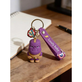 3D PVC Figure Keychain - Marvel - Chibi Thanos Armored