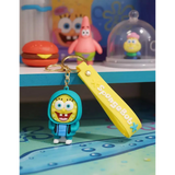 3D PVC Figure Keychain - SpongeBob SquarePants - Spongebob Blue Hoodie