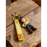 3D PVC Figure Keychain - Toy Story - Woody Pointing Finger