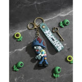 3D PVC Figure Keychain - Plants vs. Zombies - Pirate Zombie With A Green Strap