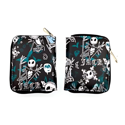 Zippered Short Wallet - The Nightmare Before Christmas
