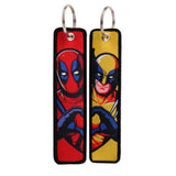 Embroidery Keychain - Marvel - Wolverine & Deadpool (Comic Style) by Dream's Arts Online