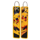 Embroidery Keychain - Pokemon - Pikachu (Dynamic Lightning Bolt & Action Poses) by Dream's Arts Online