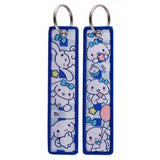 Embroidery Keychain - Sanrio - Cinnamoroll (Blue Checkered) by Dream's Arts Online