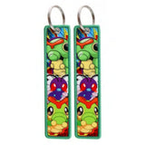 Embroidery Keychain - Pokemon - Caterpie & Butterfree (Evolution Pattern) by Dream's Arts Online