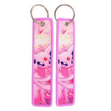 Embroidery Keychain - Pokemon - Espeon (Pink Forest & Butterfly Pattern) by Dream's Arts Online