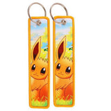 Embroidery Keychain - Pokemon - Eevee (Yellow/Grass) by Dream's Arts Online