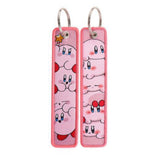 Embroidery Keychain - Kirby - Kirby (Multiple Poses & Star Rod Pattern) by Dream's Arts Online