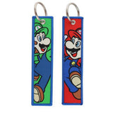 Embroidery Keychain - Mario - Mario & Luigi (Classic Running Pose) by Dream's Arts Online