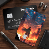 Credit Card Skin Sticker - Attack on Titan - Burning Cityscape - Holographic