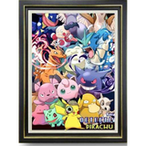 3D Light Frame - Pokémon - Large Group Of Pokémon, Detective Pikachu Title