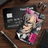 Credit Card Skin Sticker - Jujutsu Kaisen - Sukuna With Pink Hair And Red Eyes