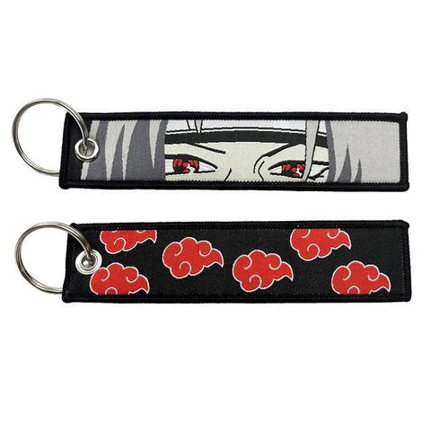 Embroidery Keychain - Naruto - Itachi Uchiha Sharinga