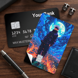 Credit Card Skin Sticker - Jujutsu Kaisen - Gojo Under Full Moon City - Holographic