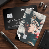 Credit Card Skin Sticker - Black Clover - Asta Newspaper Collage Portrait