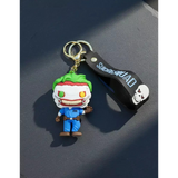 3D PVC Figure Keychain - DC Comics - Joker Joe Uniform Waving