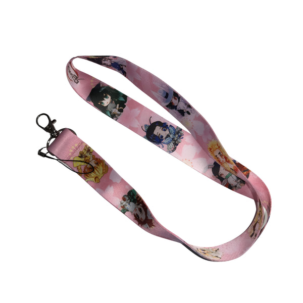 Lanyard - Demon Slayer - Chibi Characters Pink Sakura