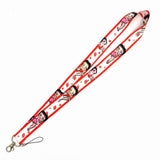 Lanyard - Betty Boop - Red Kiss Marks White