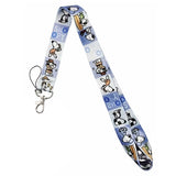Lanyard - Peanuts - Snoopy and Woodstock Poses Blue Stripe