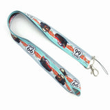 Lanyard - Cars - Lightning McQueen Mater Route 66 Blue