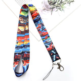 Lanyard - Disney Pixar Cars - Cars Racing Lightning McQueen Black Blue