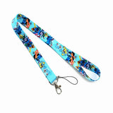 Lanyard - Lilo & Stitch - Tropical Flowers Blue