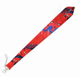 Lanyard - Spider-Man (Marvel Comics) - Red Spider-Man Action Poses and Mask Eyes