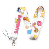 Lanyard - The Simpsons - Homer Simpson Donuts Alien White