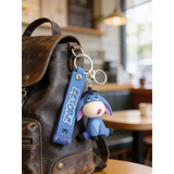 3D PVC Figure Keychain - Winnie the Pooh - Eeyore Sitting Tongue Out