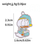 Bracelet Charm - Halloween - white ghost in cradle