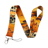 Lanyard - Skull and Butterflies
