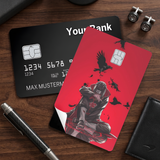Credit Card Skin Sticker - Naruto - Itachi Uchiha In Akatsuki Cloak With Crows - Holographic
