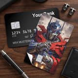 Credit Card Skin Sticker - Transformers - Optimus Prime Ready For Battle - Holographic