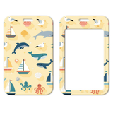 ID Card Badge Holder - Nautical / Ocean Theme